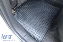 Spezifische Gummimatten geeignet für Hyundai Santa Fe 2006-2009, 4-teiliges Set, schwarze Farbe-image-6228593