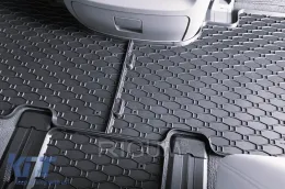 Spezifische Gummimatten geeignet für Hyundai Staria zweite+dritte Reihe 7 Sitze nach 2022, 6 Teile, schwarz-image-6229395