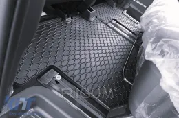 Spezifische Gummimatten geeignet für Hyundai Staria zweite+dritte Reihe 9 Sitze nach 2022, 4-teiliges Set, schwarze Farbe-image-6229401
