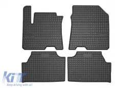 Spezifische Gummimatten geeignet für Hyundai Kona Electric 2018-2023, EV-Version, 4-teiliges Set, schwarze Farbe-image-6230866