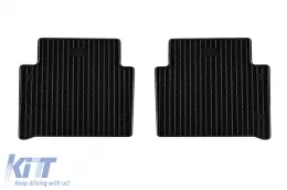 Spezifische Gummimatten geeignet für Hyundai Santa Fe PHEV nach 2023, 7 Sitze, 1. und 2. Reihe, 4-teiliges Set, schwarze Farbe-image-6231238