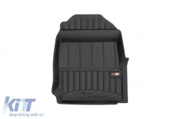 Spezifische Gummimatten geeignet für Isuzu D-max nach 2019 mit verlängertem Fahrerhaus mit 4 Türen, 3-teiliges Set, schwarze Farbe, mit 24-monatiger Garantie-image-6223268