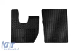 image-51-Spezifische Gummimatten geeignet für Iveco S-Way Standard nach 2019, 2-teiliges Set, schwarze Farbe