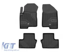 image-31-Spezifische Gummimatten geeignet für Jeep Compass 2006-2016, Dodge Caliber 2006-2011, 4-teiliges Set, schwarze Farbe aus der Frogum Nr. 77 Serie