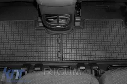 Spezifische Gummimatten geeignet für Kia Carens nach 2013, 5 Sitze, 4-teiliges Set, schwarze Farbe-image-6228629