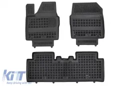Spezifische Gummimatten geeignet für Kia EV6 nach 2023, 3-teiliges Set, schwarze Farbe-image-6214801