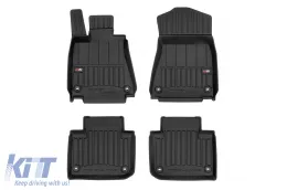 image-57-Spezifische Gummimatten geeignet für Lexus GS IV 2012-2020, 4-teiliges Set, schwarze Farbe, mit 24-monatiger Garantie aus der Frogum 3D ProLine-Serie.