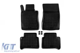 image-11-Spezifische Gummimatten geeignet für Mercedes E-Klasse W211 2002-2009, 4-teiliges Set, schwarze Farbe