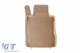 Spezifische Gummimatten geeignet für Mercedes E-Klasse W211 2002-2009, 4-teiliges Set, beige Farbe-image-6215670