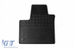 Spezifische Gummimatten geeignet für Mercedes Citan, Mercedes T-Klasse, Nissan Townstar Combi nach 2022, 5 Sitze, 4-teiliges Set, schwarze Farbe-image-6229292