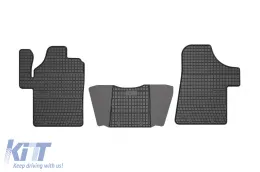 image-33-Spezifische Gummimatten geeignet für Mercedes Vito, Viano 2003-2014, vorne, 3-teiliges Set, schwarze Farbe