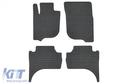 Spezifische Gummimatten geeignet für Mitsubishi L200 nach 2019, 4-teiliges Set, schwarze Farbe-image-6250740