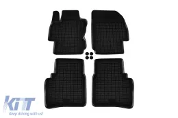 Spezifische Gummimatten geeignet für Nissan Note 2006-2013, 4-teiliges Set, schwarze Farbe-image-6215899