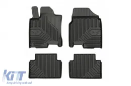 image-52-Spezifische Gummimatten geeignet für Nissan Qashqai 2006-2013, 4-teiliges Set, schwarze Farbe aus der Frogum Nr. 77 Serie