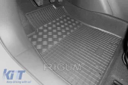 Spezifische Gummimatten geeignet für Nissan Pulsar nach 2014, 4-teiliges Set, schwarze Farbe-image-6228865