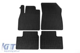 image-64-Spezifische Gummimatten geeignet für Nissan Micra K12 2003-2010, 4-teiliges Set, schwarze Farbe