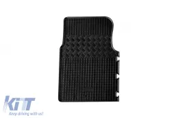 Spezifische Gummimatten geeignet für Nissan Primastar, Opel Vivaro, Renault Trafic nach 2002, 3 Sitze, 3-teiliges Set, schwarze Farbe-image-6248932