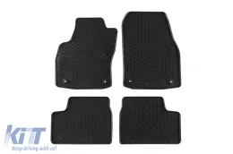 Spezifische Gummimatten geeignet für Opel Astra H 2004-2009, 4-teiliges Set, schwarze Farbe-image-6227475