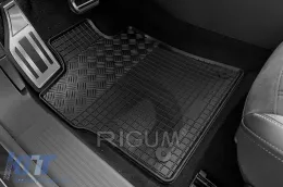 Spezifische Gummimatten geeignet für Opel Astra L Hatchback, Astra L Hybrid, Peugeot 308 Hatchback, 308 Hatchback Hybrid, Citroen DS4 nach 2022, 4-teiliges Set, schwarze Farbe-image-6250108
