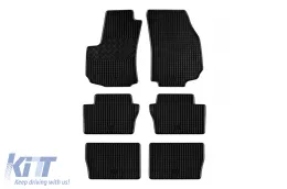 image-58-Spezifische Gummimatten geeignet für Opel Zafira B nach 2005, 7 Sitze, 6 Teile, schwarz