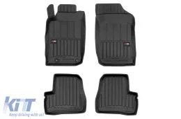 image-65-Spezifische Gummimatten geeignet für Peugeot 206 1998-2012 aus der Frogum 3D ProLine-Serie, 4-teiliges Set, schwarze Farbe, mit 24-monatiger Garantie