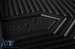 Spezifische Gummimatten geeignet für Peugeot 206 1998-2012, 4-teiliges Set, schwarze Farbe-image-6227119