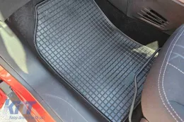 Spezifische Gummimatten geeignet für Peugeot 208 2012-2019, Peugeot 2008 2013-2019, 4-teiliges Set, schwarze Farbe-image-6248869