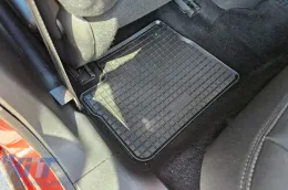 Spezifische Gummimatten geeignet für Peugeot 208 2012-2019, Peugeot 2008 2013-2019, 4-teiliges Set, schwarze Farbe-image-6248870