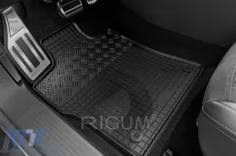 Spezifische Gummimatten geeignet für Peugeot 308 SW, 308 SW Hybrid nach 2022, 4-teiliges Set, schwarze Farbe-image-6250116