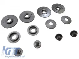 Spezifische Gummimatten geeignet für Peugeot 807, Citroen C8 2002-2014, Fiat Ulysse, Lancia Phedra 2002-2010, 2-teiliges Set, schwarze Farbe-image-6214916