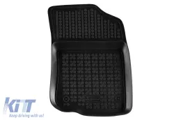 Spezifische Gummimatten geeignet für Peugeot 208, 208 GTI, 2008 2012-2019, 4-teiliges Set, schwarze Farbe-image-6215000