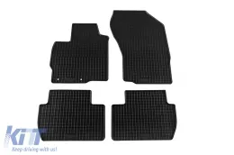 Spezifische Gummimatten geeignet für Peugeot 4007, Citroen C-Crosser 2007-2012, Mitsubishi Outlander 2007-2018, 4-teiliges Set, schwarze Farbe-image-6229983