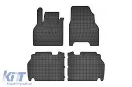 image-33-Spezifische Gummimatten geeignet für Renault Kangoo nach 2008 mit 5 Sitzen, 4-teiliges Set, schwarze Farbe