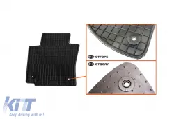 Spezifische Gummimatten geeignet für Seat Leon 2005-2012, 4-teiliges Set, schwarze Farbe-image-6227649