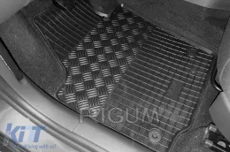 Spezifische Gummimatten geeignet für Seat Toledo, Skoda Rapid nach 2012, 4-teiliges Set, schwarze Farbe-image-6249040