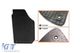 Spezifische Gummimatten geeignet für Skoda Roomster 2006-2015, 4-teiliges Set, schwarze Farbe-image-6216874