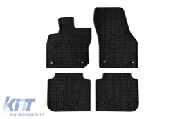 Spezifische Gummimatten geeignet für Skoda Kodiaq nach 2024, 4-teiliges Set, schwarze Farbe-image-6229531