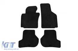 image-19-Spezifische Gummimatten geeignet für Skoda Octavia 2005-2012, 4-teiliges Set, schwarze Farbe
