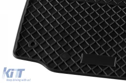 Spezifische Gummimatten geeignet für Skoda Roomster Praktik nach 2006 Design, 2 Sitze, 2-teiliges Set, schwarze Farbe-image-6249052