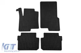 image-3-Spezifische Gummimatten geeignet für Smart ForFour 2004-2006, 4-teiliges Set, schwarze Farbe