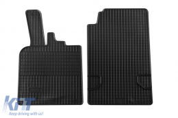 Spezifische Gummimatten geeignet für Smart ForTwo 2007-2014, 2-teiliges Set, schwarze Farbe-image-6244059