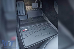 Spezifische Gummimatten geeignet für Tesla Model 3 2017-2023 aus der Frogum 3D ProLine-Serie, 3-teiliges Set, schwarze Farbe, mit 24-monatiger Garantie-image-6221648