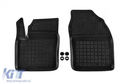 Spezifische Gummimatten geeignet für Toyota C-HR nach 2023, ohne PHeV-Version, 3-teiliges Set, schwarze Farbe-image-6215339