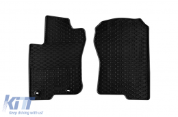 Spezifische Gummimatten geeignet für Toyota Land Cruiser 150 5 Sitze, 7 Sitze nach 2009, 4-teiliges Set, schwarze Farbe-image-6229424