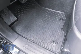 Spezifische Gummimatten geeignet für Toyota Land Cruiser 150 5 Sitze, 7 Sitze nach 2009, 4-teiliges Set, schwarze Farbe-image-6229426