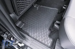 Spezifische Gummimatten geeignet für Toyota Land Cruiser 150 5 Sitze, 7 Sitze nach 2009, 4-teiliges Set, schwarze Farbe-image-6229428