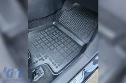 Spezifische Gummimatten geeignet für Toyota Rav4, Rav4 Hybrid nach 2018 mit Automatikgetriebe, 4-teiliges Set, schwarze Farbe-image-6215247