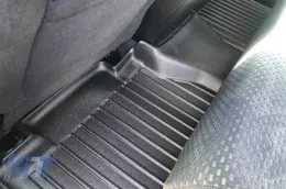 Spezifische Gummimatten geeignet für Toyota Tundra Crewmax 2010-2015, 3-teiliges Set, schwarze Farbe, mit 24-monatiger Garantie aus der Frogum 3D ProLine-Serie-image-6222281