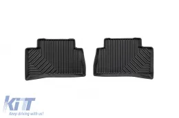 Spezifische Gummimatten geeignet für Toyota Corolla Cross FWD nach 2022, 3-teiliges Set, schwarze Farbe-image-6227223