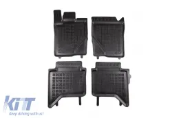 image-0-Spezifische Gummimatten geeignet für Volkswagen Amarok mit Doppelkabine, PanAmericana-Version, Ford Ranger mit Doppelkabine, Raptor-Version, WildTrak nach 2022, 4-teiliges Set, schwarze Farbe